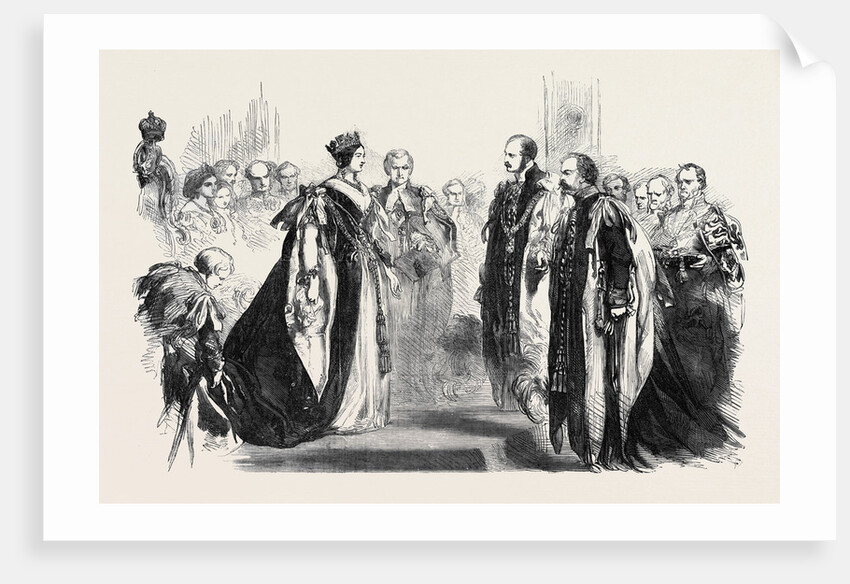 Investiture of the King of Sardinia with the Order of the Garter, at Windsor Castle by Anonymous
