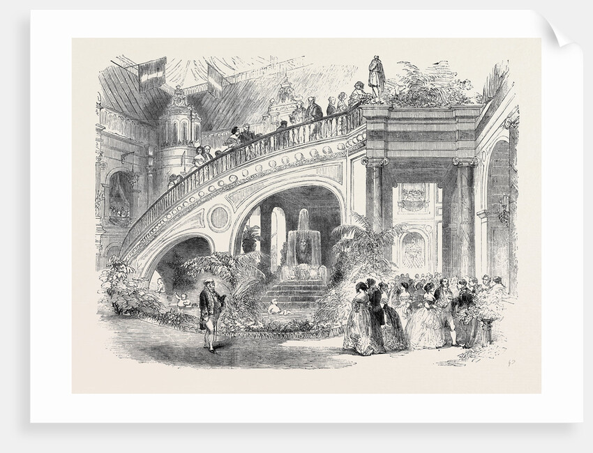 Grand Staircase at the Hotel De Ville, Paris by Anonymous