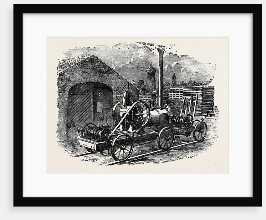 Tuxford and Sons' Steam Pile-Driving Engine, with Two Double Acting Purchases for Lifting Four Rams at a Time. by Anonymous