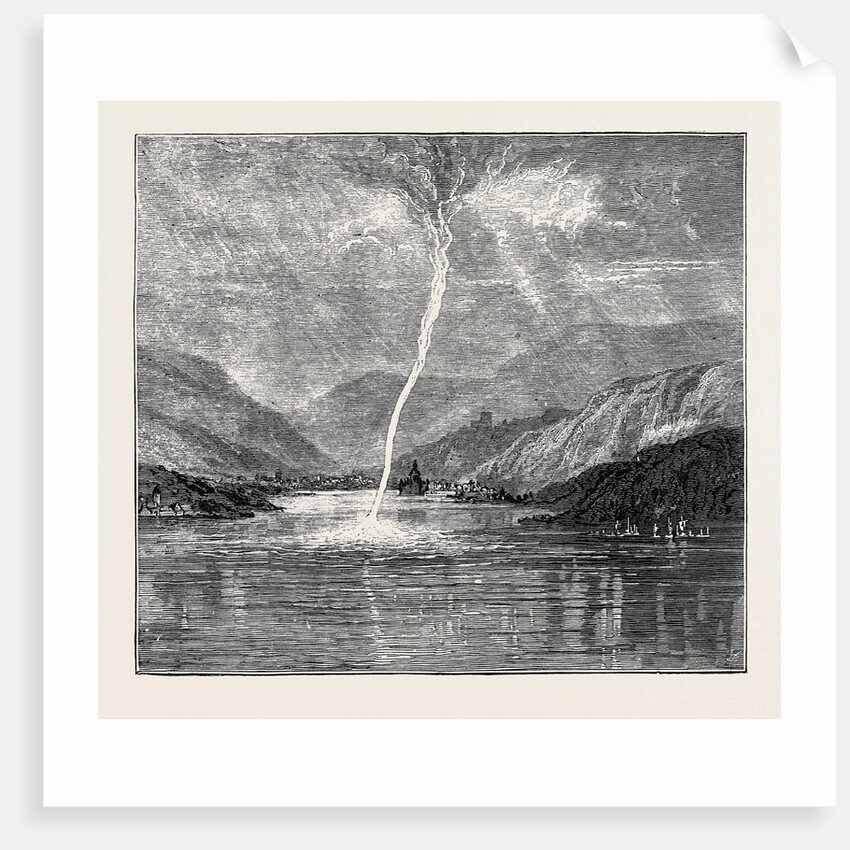 Water Spout Recently Seen on the Rhine, Near Cologne, July 11th, 1874 by Anonymous