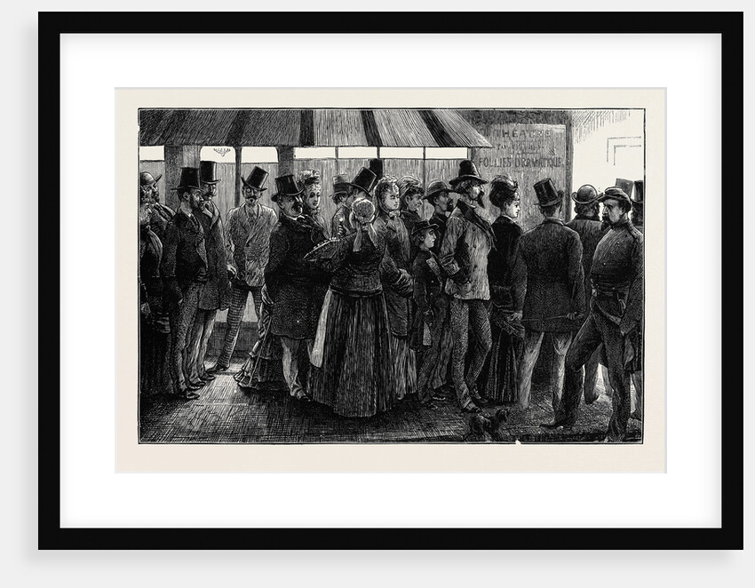 Pictures of Parisian Life: a La Queue at the Theatre by Anonymous