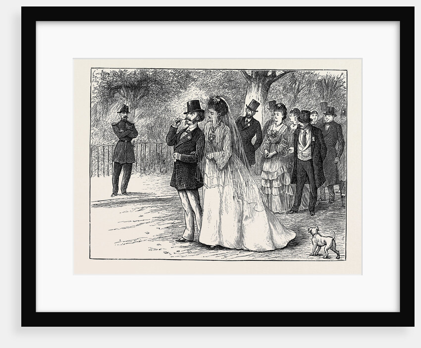 Pictures of Parisian Life: A Wedding Party in the Bois De Boulogne by Anonymous