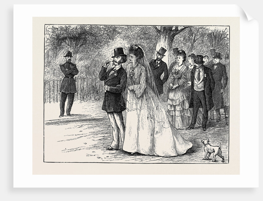 Pictures of Parisian Life: A Wedding Party in the Bois De Boulogne by Anonymous