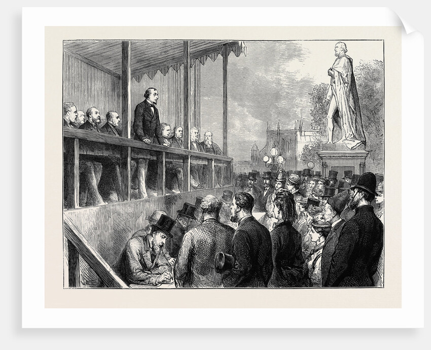 Memorial Statue to the Late Earl of Derby, Mr. Disraeli's Inaugural Speech, July 18, 1874 by Anonymous