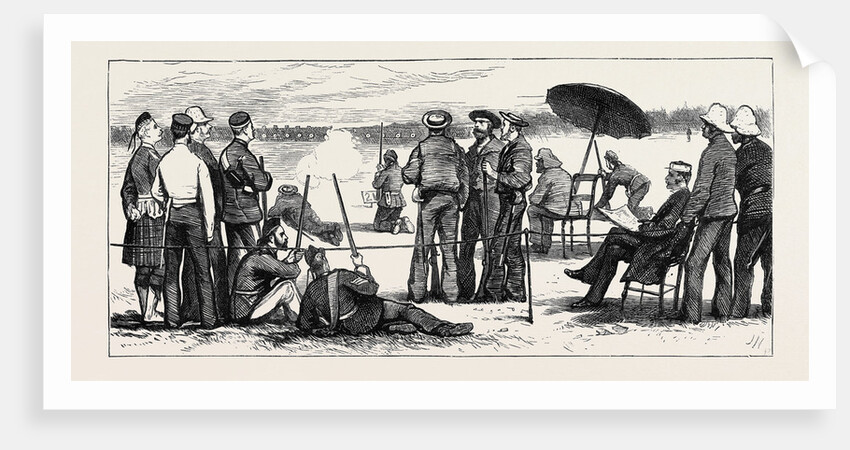 Wimbledon Camp, Shooting for the Army and Navy Challenge Cup, July 25, 1874 by Anonymous