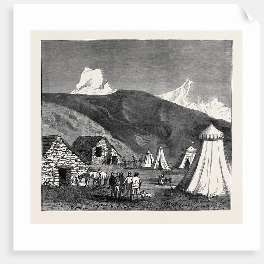 The King of Italy's Hunting Quarters in the Aosta Valley: Encampment of Moncarné by Anonymous