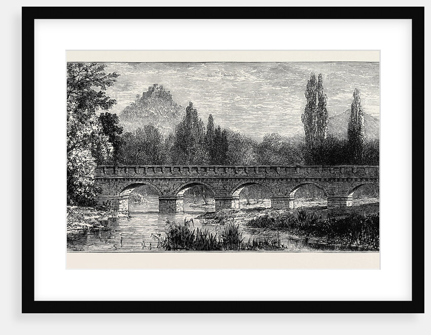 The Attack on Prince Bismarck, Bridge Over the Saale at Kissingen Where Kullmann Was Arrested, August 1, 1874 by Anonymous