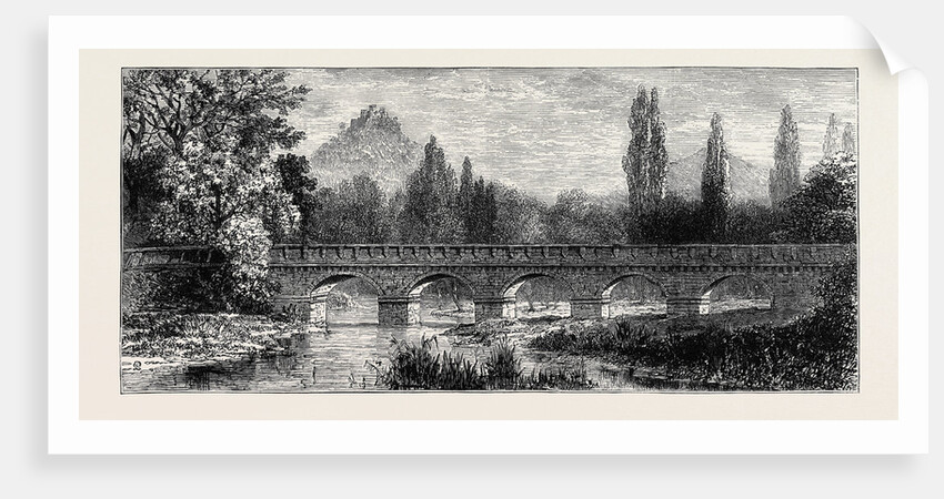The Attack on Prince Bismarck, Bridge Over the Saale at Kissingen Where Kullmann Was Arrested, August 1, 1874 by Anonymous