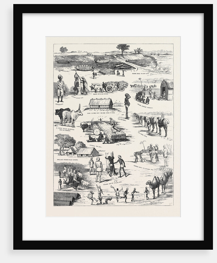 The Indian Famine, Sketches in the Affected Districts, by a Member of the Famine Relief Staff by Anonymous
