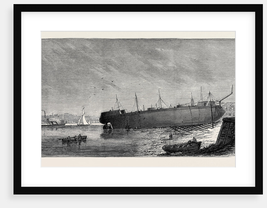 The Attempt to Launch the Ironclad Independencia Built for the Brazilian Government, August 15, 1874 by Anonymous