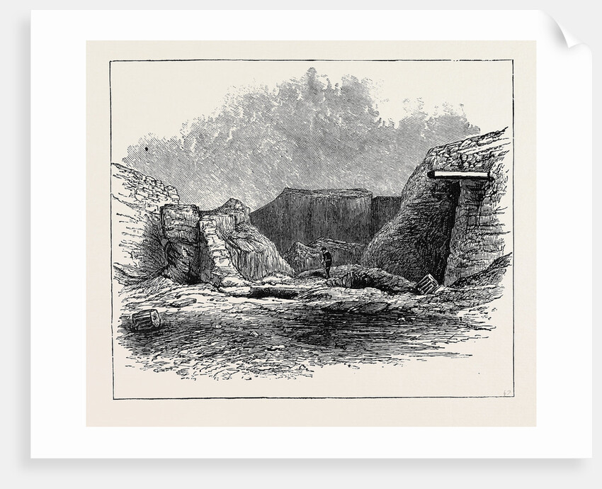 Dr. Schliemann's Excavations at Hissarlik from the East, Greece by Anonymous