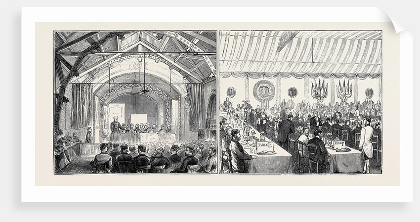 Meeting of the Iron and Steel Institute in the Town Hall by Anonymous
