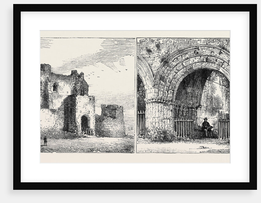 Piel Castle and West Doorway, Furness Abbey by Anonymous