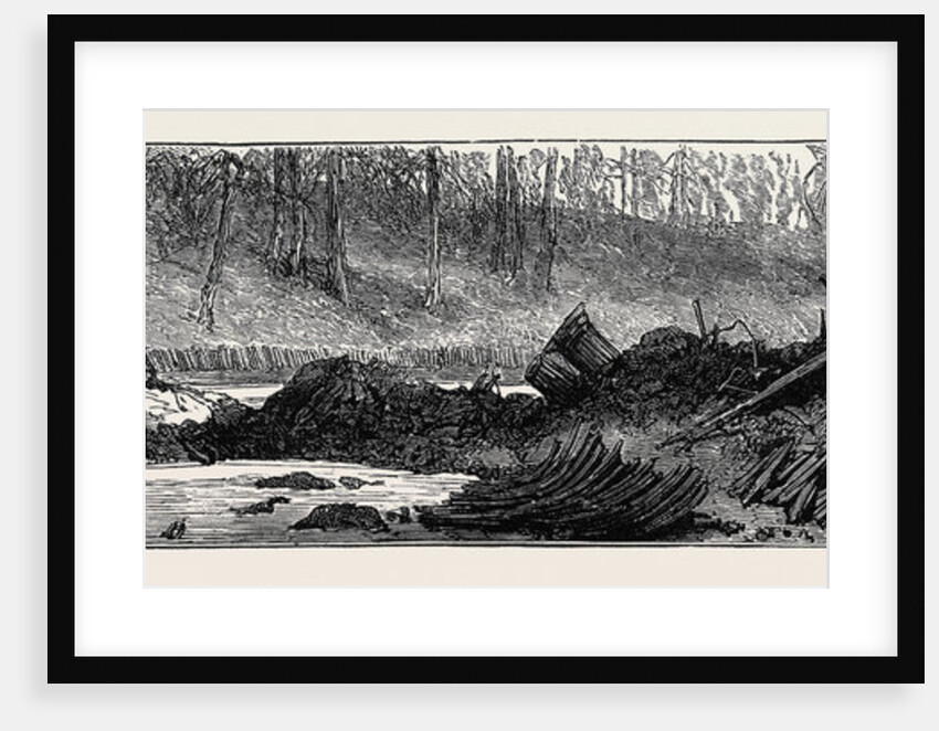 The Explosion on the Regent's Canal: The Canal, the Navigation Blocked by the Fallen Bridge, October 10, 1874 by Anonymous