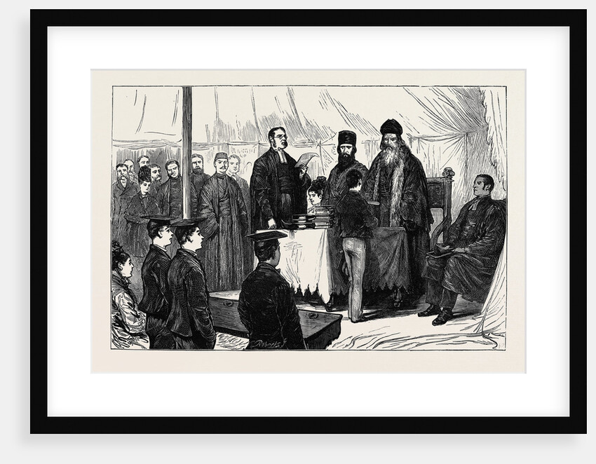 Distribution of Prizes by the Patriarch of Syria at St. Clement's and St. Andrew's High School, Notting Hill, October 10, 1874 by Anonymous