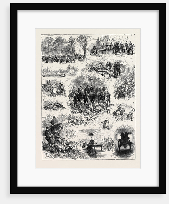 Visit of the Prince of Wales to France, the Stag Hunt at Chantilly by Anonymous