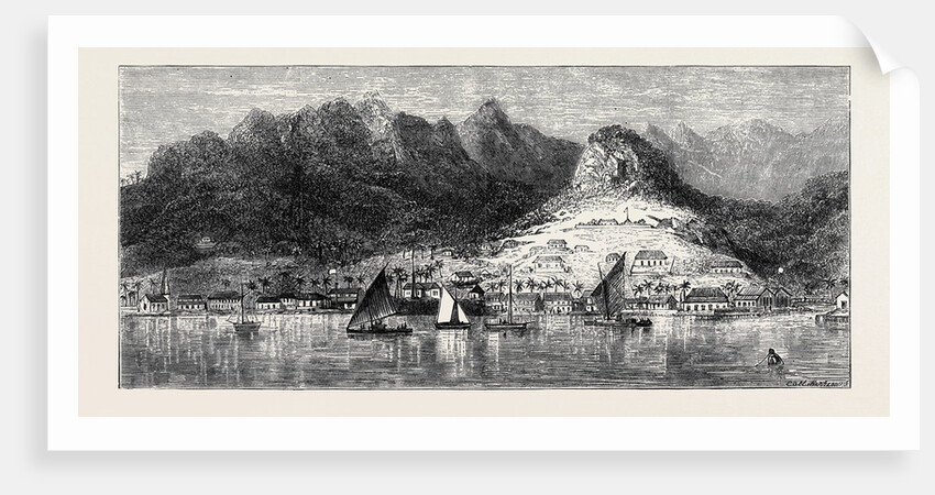 The Annexation of the Fiji Islands: View of Levuka from the Anchorage by Anonymous