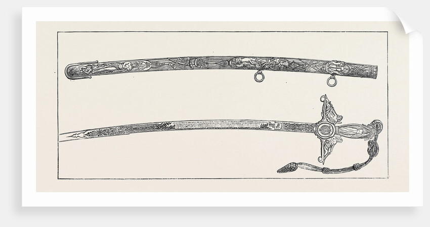 Presentation of a Sword to Sir Garnet Wolsely by the City Corporation: The Sword, October 31, 1874 by Anonymous