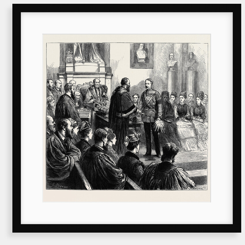 Presentation of a Sword to Sir Garnet Wolsely by the City Corporation: The Ceremony at the Guildhall, October 31, 1874 by Anonymous