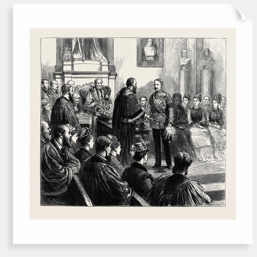 Presentation of a Sword to Sir Garnet Wolsely by the City Corporation: The Ceremony at the Guildhall, October 31, 1874 by Anonymous