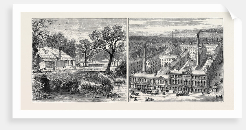 Old Style, Grinding Wheel in Endcliffe Wood, New Style, the Works of Messrs. Rodgers and Sons by Anonymous