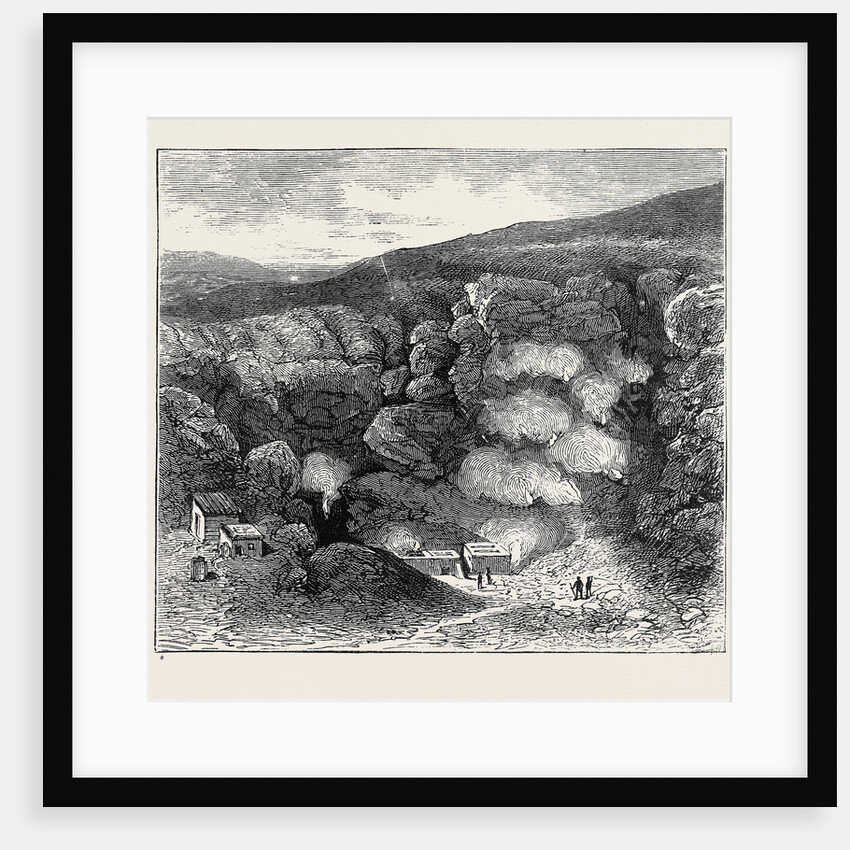 Interior of Great Crater, Vulcano, with Chambers of Condensation, First Group of Fumaroles by Anonymous