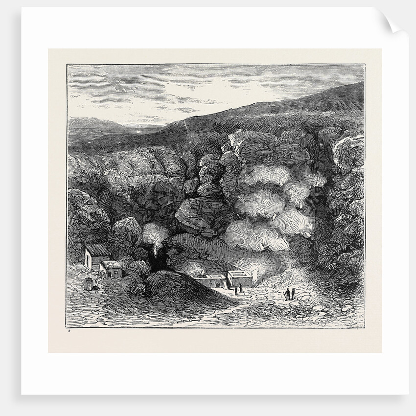 Interior of Great Crater, Vulcano, with Chambers of Condensation, First Group of Fumaroles by Anonymous