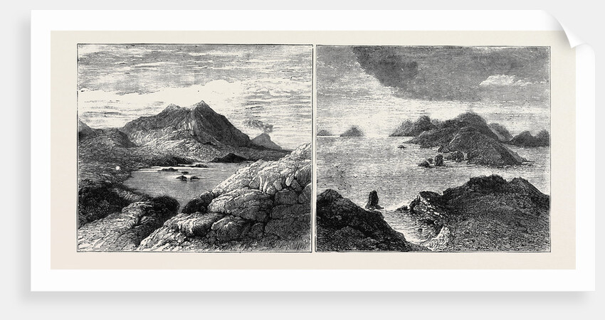 Vulcanello (Extinct Crater), with Stromboli in the Distance, Bird's-Eye View of the Islands, As Seen from Vulcano by Anonymous
