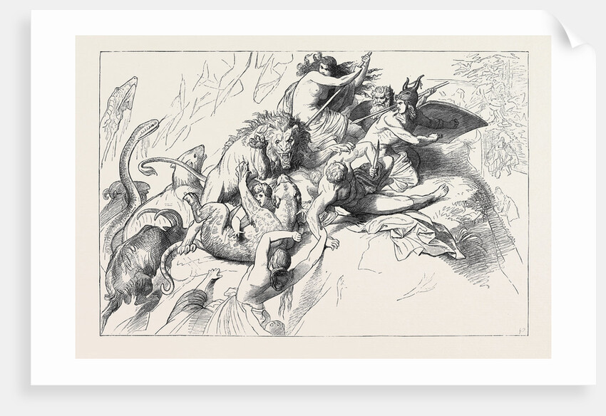 A Wild Beast Fight During the Deluge by Anonymous