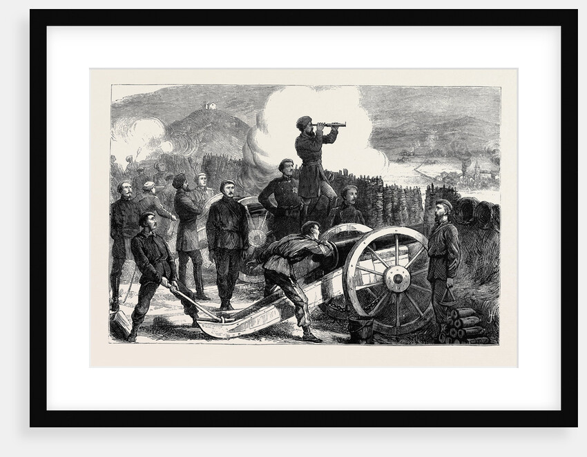 The Civil War in Spain: Don Carlos in a Battery on Mount St. Marcial Watching the Effect of a Shell by Anonymous
