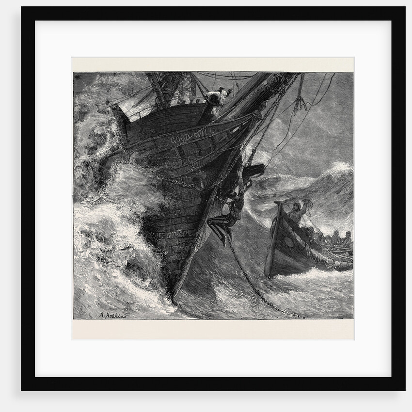 A Ship at Storm by Anonymous