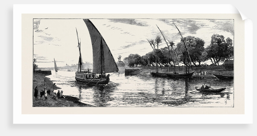 The Crisis in Egypt: The Atfeh Canal, which Connects Alexandria with the Nile by Anonymous