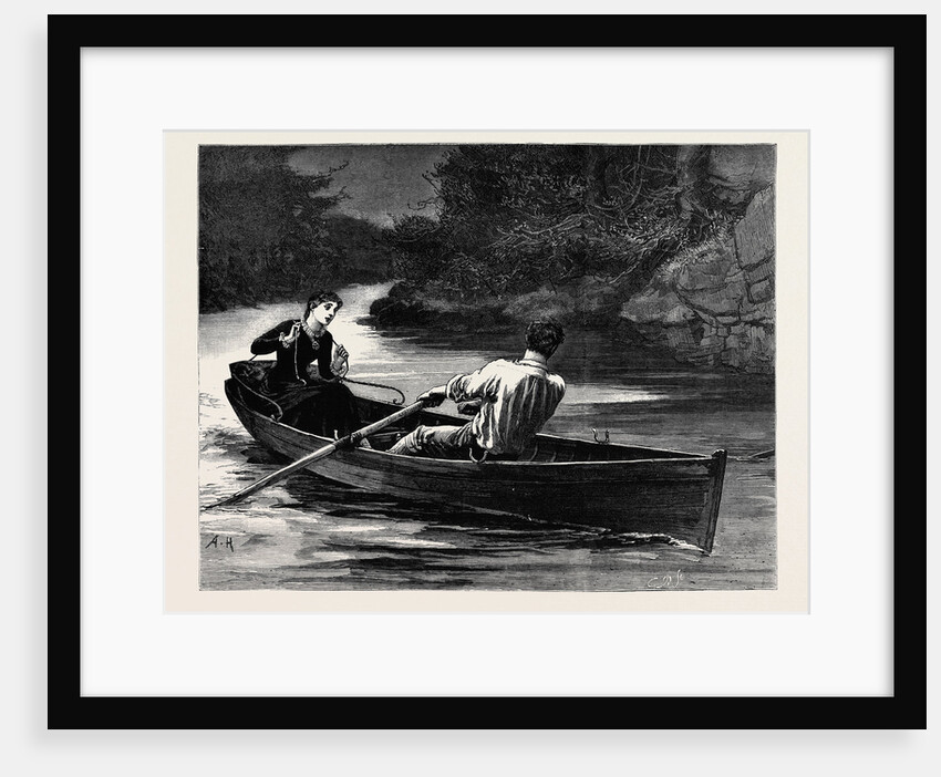 Kit, a Memory; She Took the Rudder-Lines, While Frank Seized the Oars by Anonymous