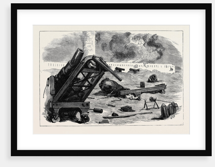 After the Bombardment of Alexandria: The Effect of the Shells from H.M.S. Superb and Inflexible on the Guns in Fort Pharos by Anonymous