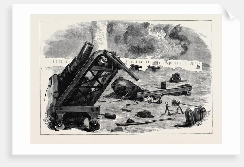 After the Bombardment of Alexandria: The Effect of the Shells from H.M.S. Superb and Inflexible on the Guns in Fort Pharos by Anonymous