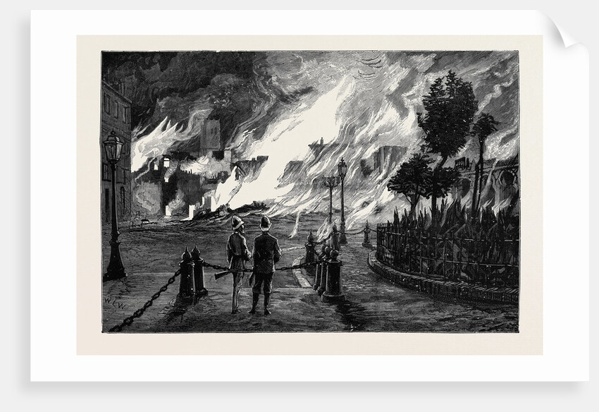 Alexandria: The Grand Square During the Conflagration by Anonymous