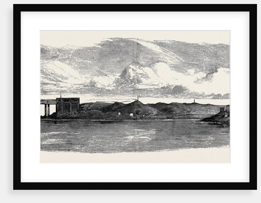 The Aboukir Forts; Railway Bridge on the Alexandria and Rosetta Line by Anonymous