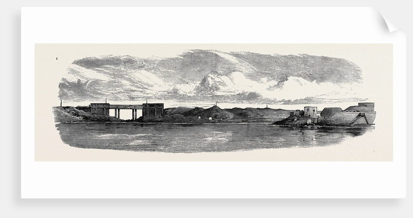 The Aboukir Forts; Railway Bridge on the Alexandria and Rosetta Line by Anonymous
