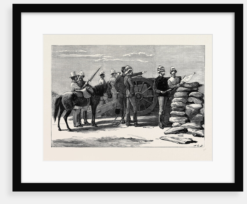 Major-General H.R.H. The Duke of Connaught Viewing Arabi's Position from the Forty-Pound Battery at Ramleh by Anonymous