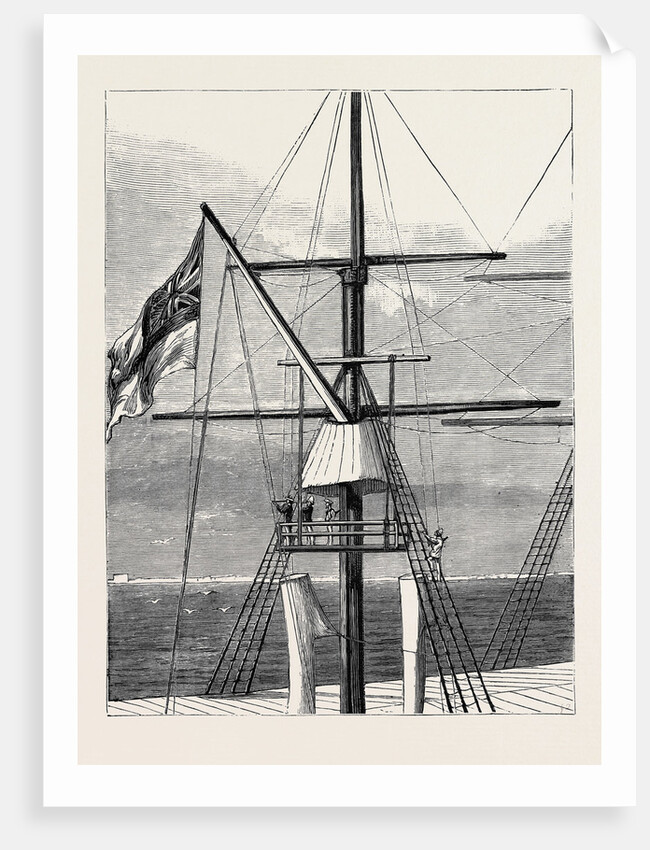 The Look-Out Perch on Board H.M.S. Minotaur in Aboukir Bay by Anonymous