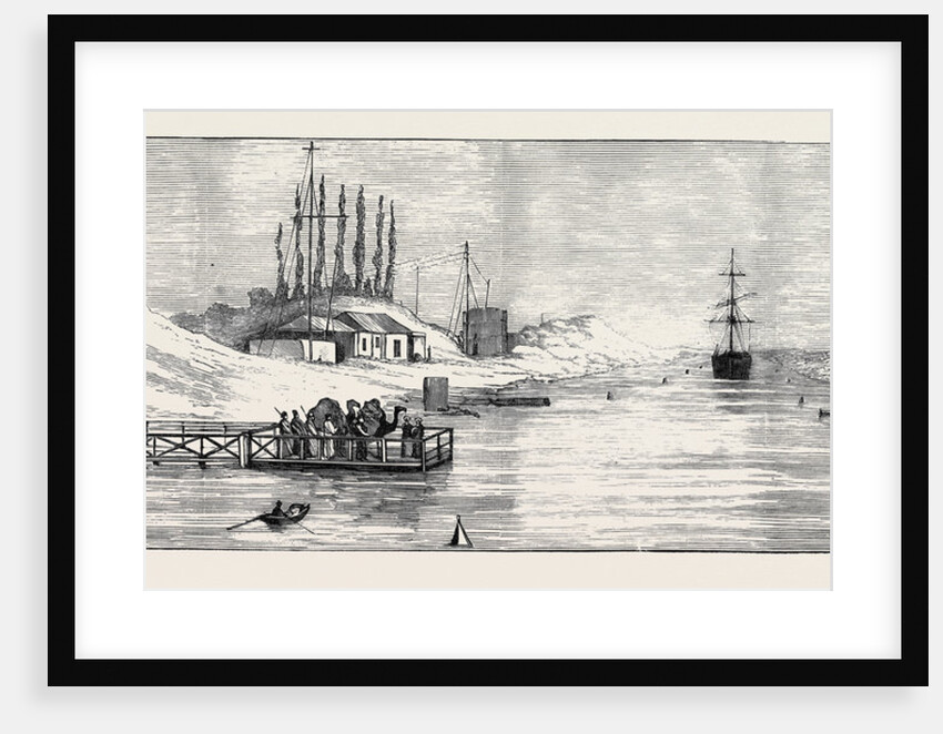 The Ferry at Kantara on the Suez Canal by Anonymous