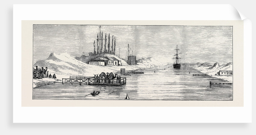 The Ferry at Kantara on the Suez Canal by Anonymous