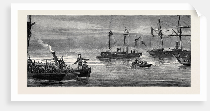 Marines Landing from the Rhosina in a Lighter at Ismailia by Anonymous