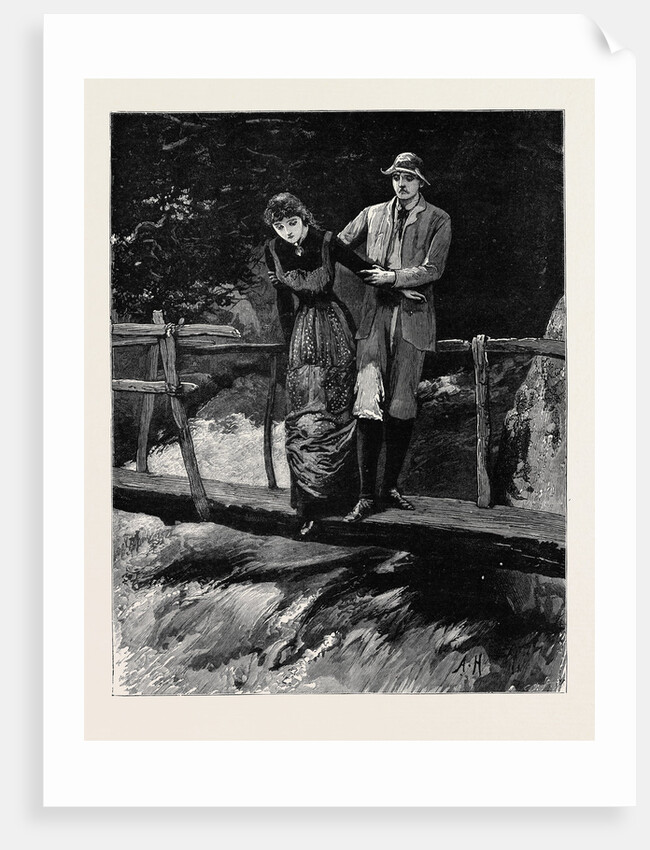 Kit, a Memory; Frank Found Himself Alone with Trenna Upon the Little Rustic Bridge that Spanned the Waterfall by Anonymous