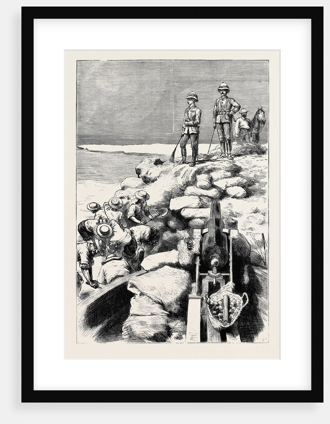 Sir Garnet Wolseley and the Duke of Teck Watching the Demolition of One of Arabi's Dams on the Sweet Water Canal by Anonymous