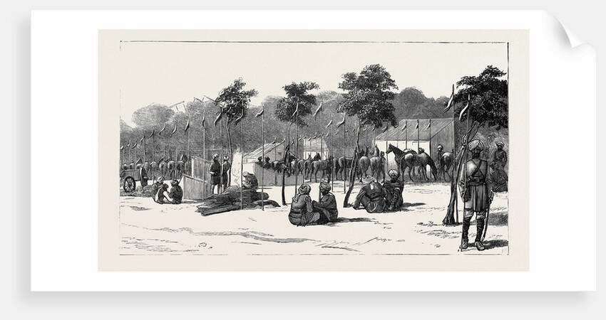 Camp of the Thirteenth Bengal Lancers Beside the Quay Mehemet Ali, Ismailia by Anonymous