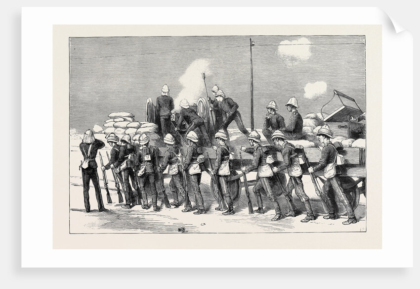 Fighting Arabi with His Own Weapons: Working the Krupp Gun at Kassassin, August 28 by Anonymous