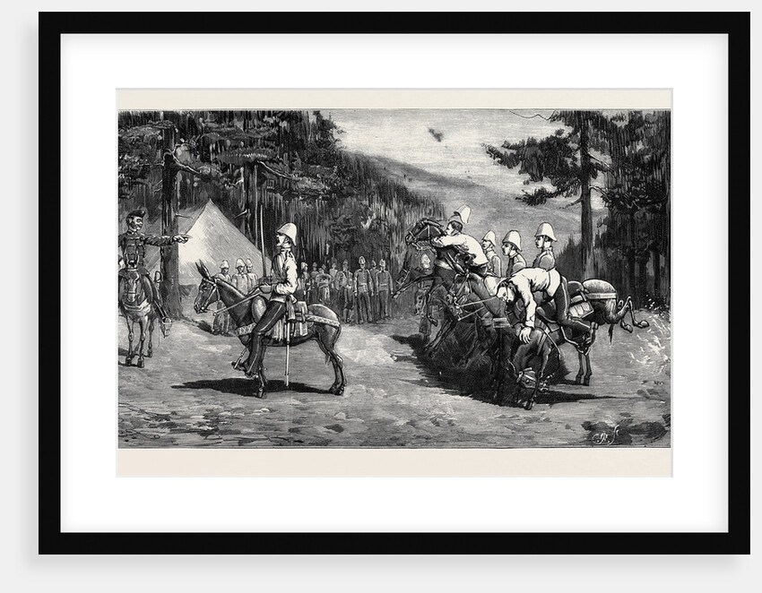 Parading a Regimental Transport Train for Egypt: Mount Troodos, Cyprus by Anonymous