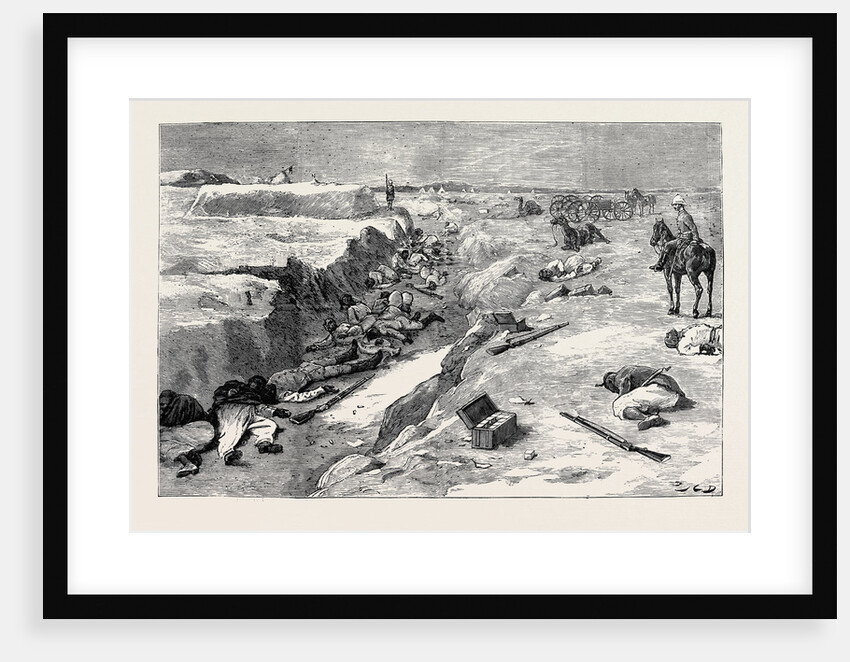 The War in Egypt, The Storming of Tel-El-Kebir, September 13: Cold Steel, a Trench at Tel-El-Kebir: In the Grand Redoubt after the Assault by General Alison's Brigade by Anonymous