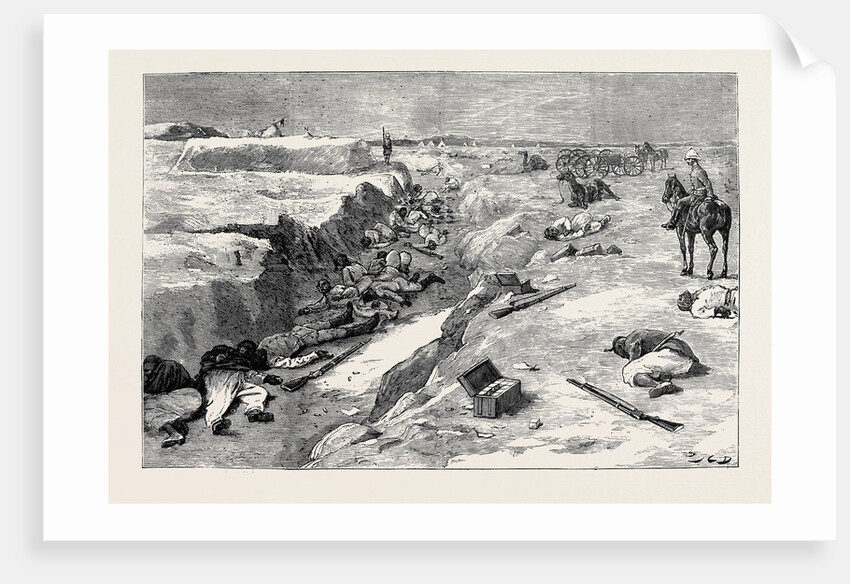 The War in Egypt, The Storming of Tel-El-Kebir, September 13: Cold Steel, a Trench at Tel-El-Kebir: In the Grand Redoubt after the Assault by General Alison's Brigade by Anonymous